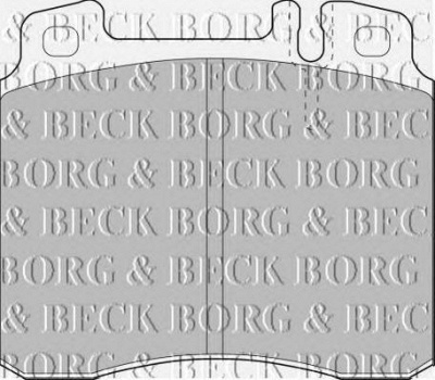BORG & BECK bbp1464 -  Комплект тормозных колодок, дисковый тормоз